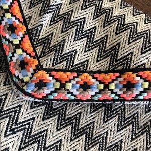 Aztec print soft clutch/crossbody